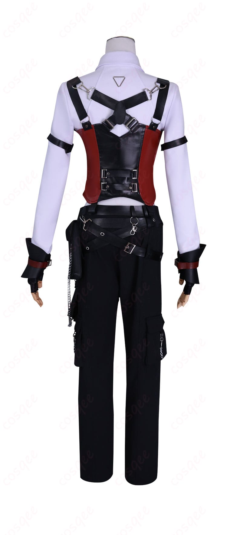 戦闘服の背面デザイン。キャラクターの背面細部まで忠実に再現されています。