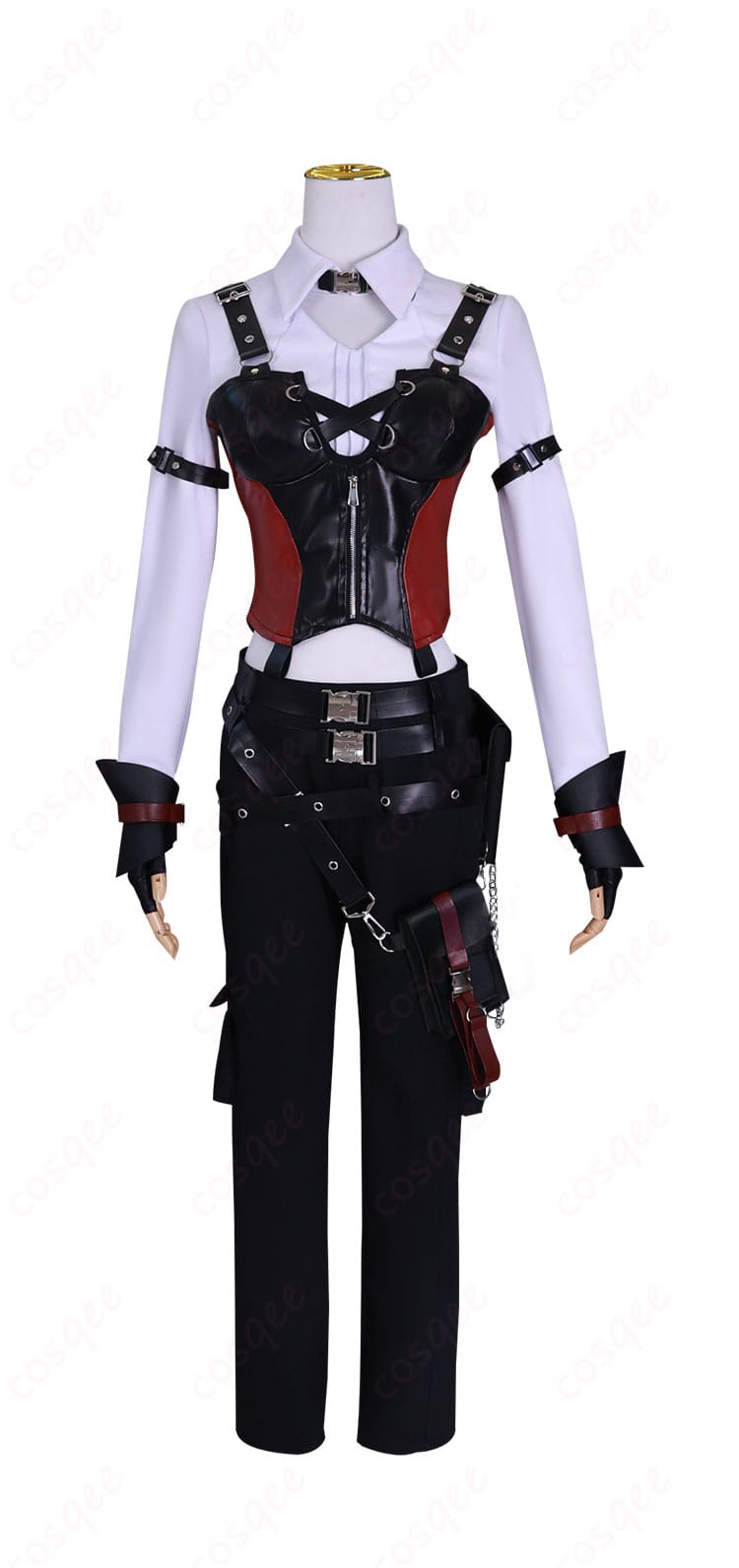 恋と深空 主人公 コスプレ衣装 戦闘服の正面画像。忠実再現されたデザイン、コスプレに最適な衣装。