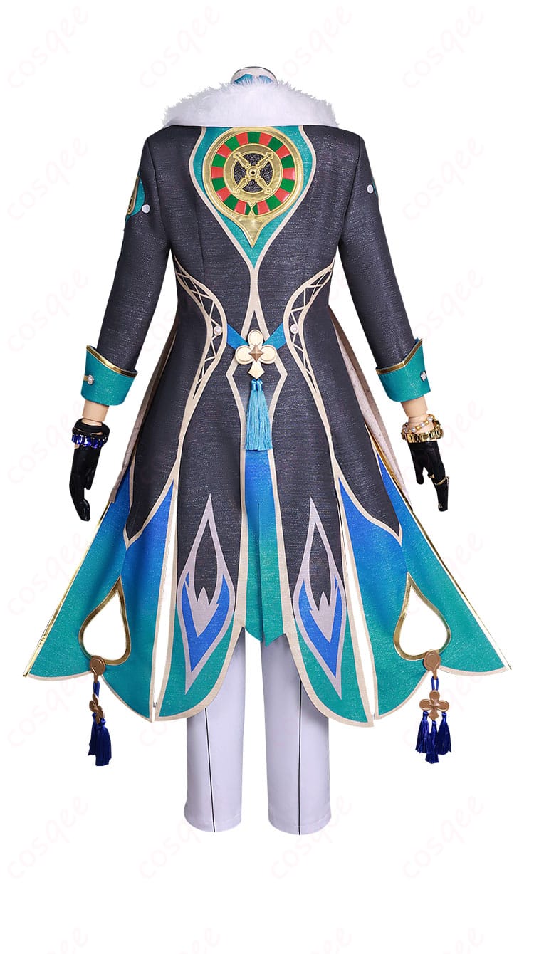 『スターレイル』アベンチュリン コスプレ衣装の背面写真。高精度なデザインが施された衣装の背面を確認できます。