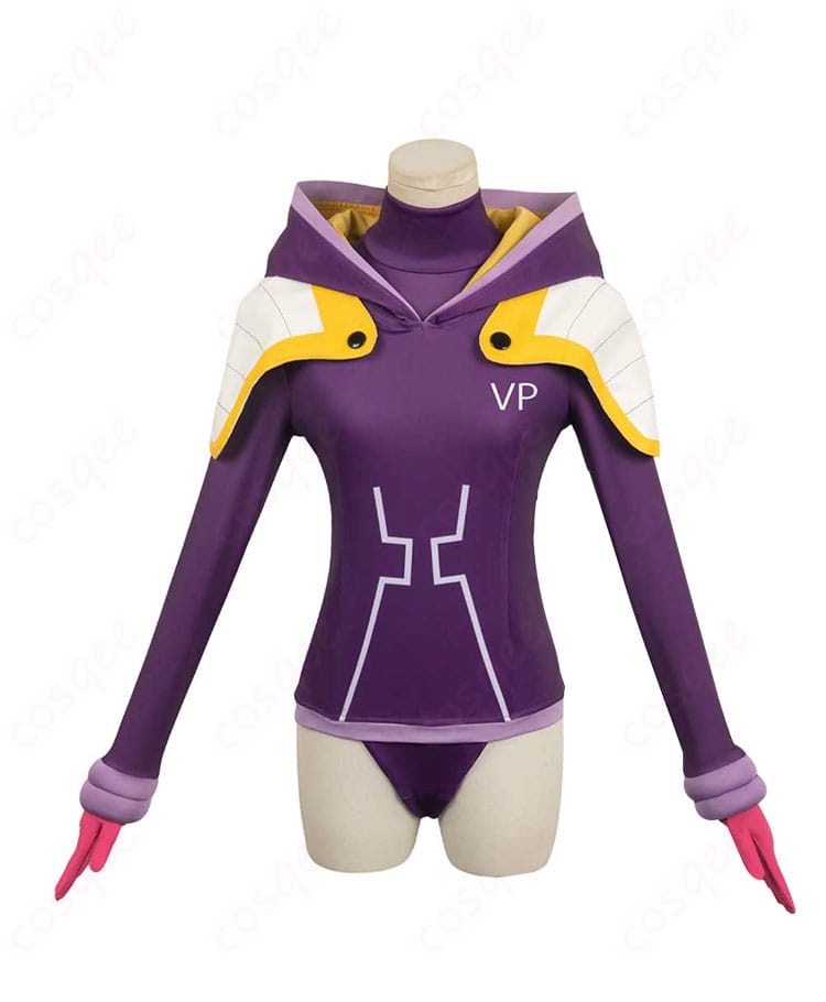 ONE PIECE ジュエリー・ボニー コスプレ衣装 エッグヘッド編の正面画像。コスプレ衣装のディテールが鮮明に見えます。
