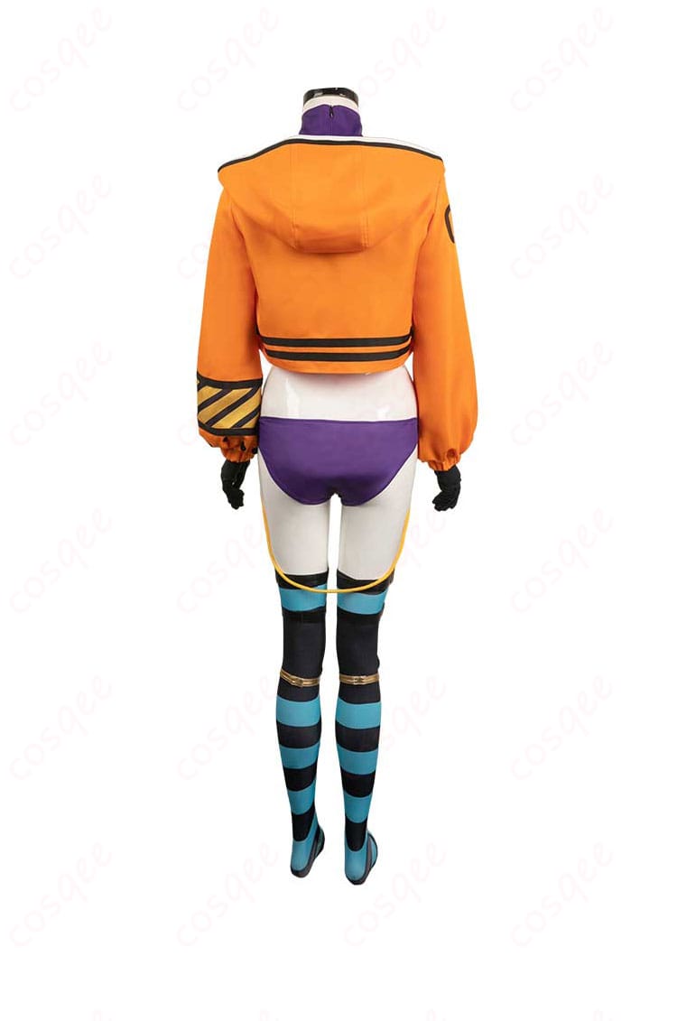 ONE PIECE PUNK-06 欲 コスプレ衣装 エッグヘッド衣装 背面図。キャラクターの後ろ姿を忠実に再現したデザインです。