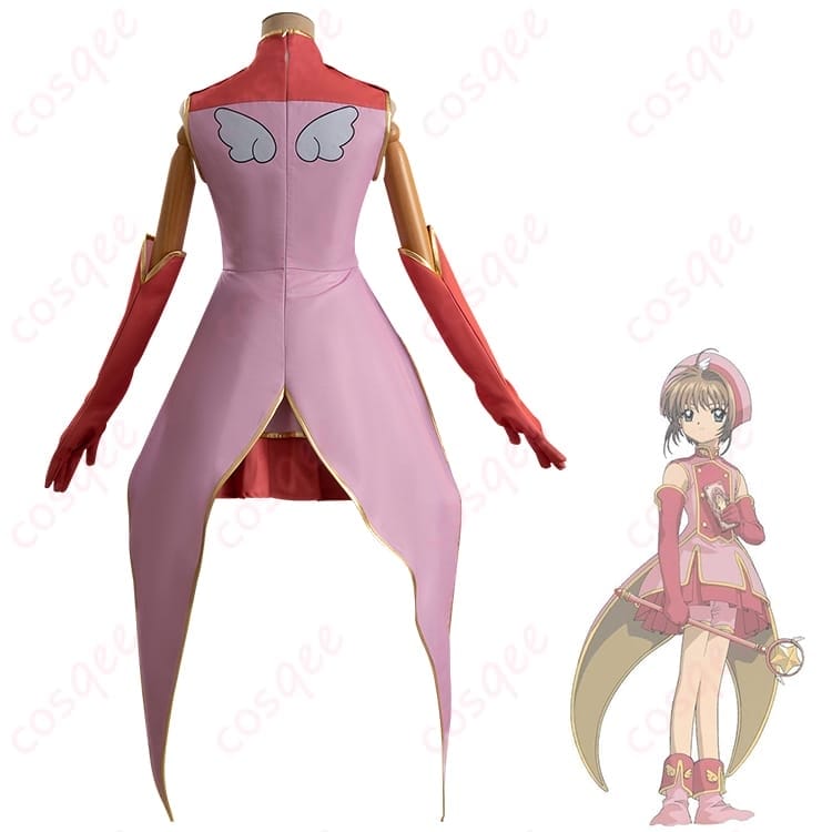 カードキャプターさくら 木之本桜 劇場版コスプレ衣装 可憐で華やかに決まる写真映えセット - 3枚目の画像