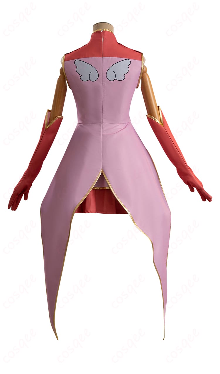 背面のデザインがよく分かる木之本桜 コスプレ衣装の全体図。後ろ姿も完璧に再現されています。