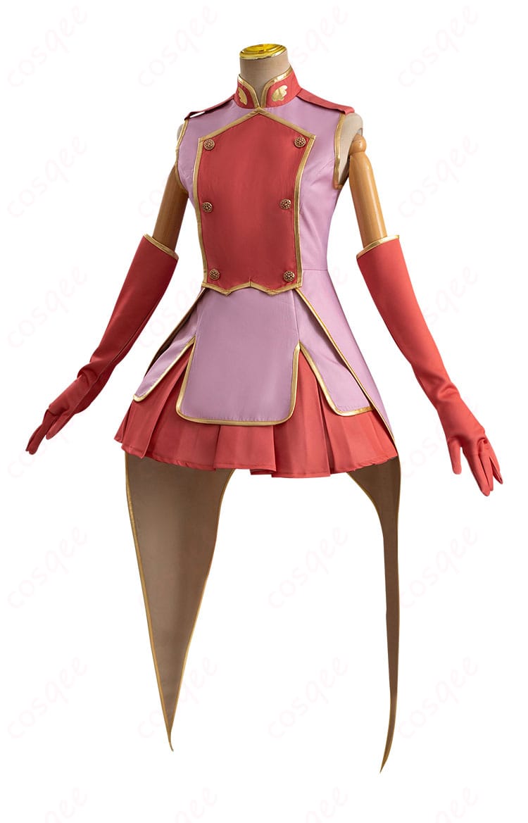 木之本桜 コスプレ衣装の側面ビュー。細部までこだわった作りが感じられる一枚です。