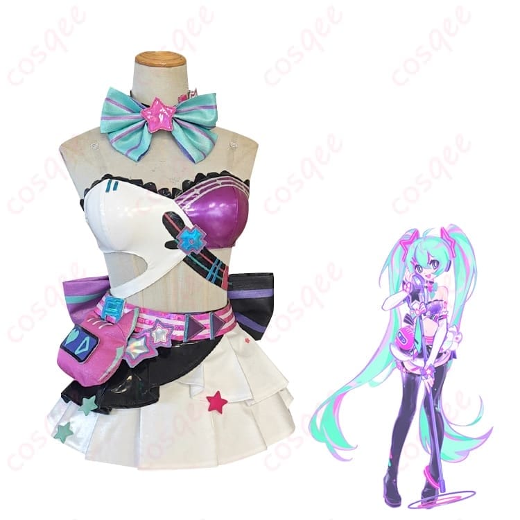 Muse Dashの世界観をまとう初音ミク衣装 ポップで写真映えする着やすいコスプレ - 1枚目の画像