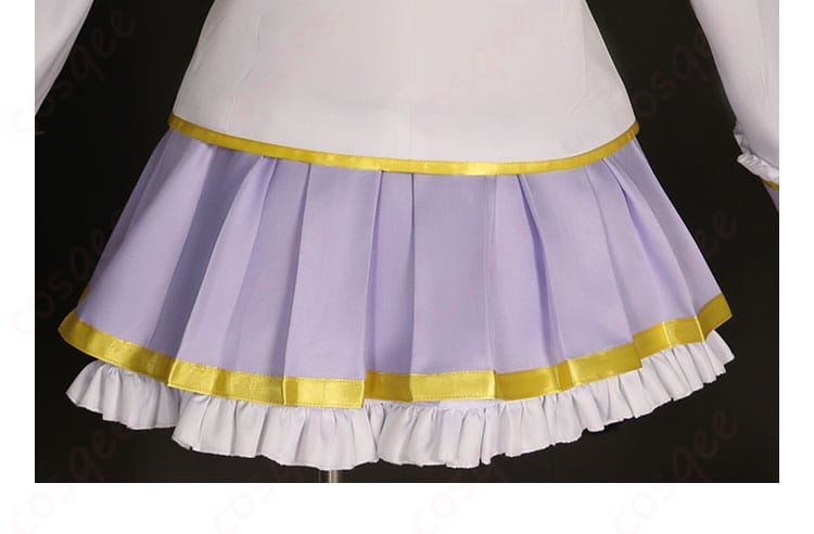 アイカツスターズ! エルザ フォルテ コスプレ衣装 スカートの背面装飾。美しいデザインと細部にこだわった作り。