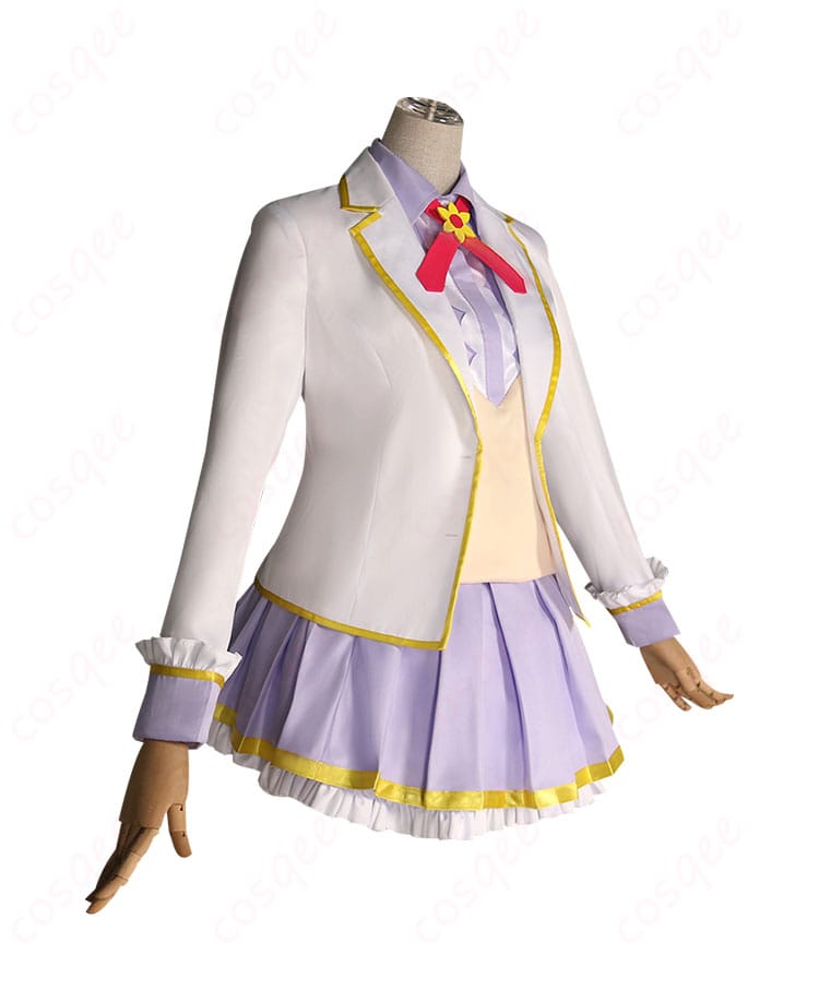 アイカツスターズ! エルザ フォルテ コスプレ衣装 側面の詳細画像。袖やスカートのデザインが見える。