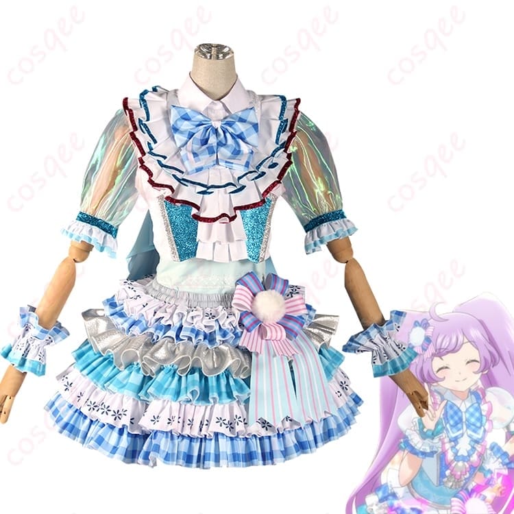 プリパラ 真中らぁら 1周年記念モデル コスプレ衣装 ポップ可愛い映え感でライブも撮影も主役級 - 1枚目の画像