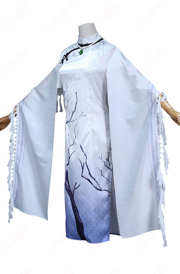 エダ・メスマーのコスプレ衣装の右側から見たディテール。西湖コラボ版の特徴。