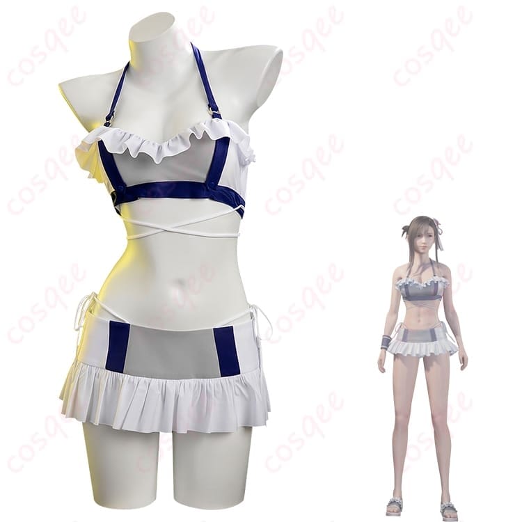 FF7 ティファ シャインフリッパー水着コスプレ｜海でも撮影会でも映える快適セット - 1枚目の画像