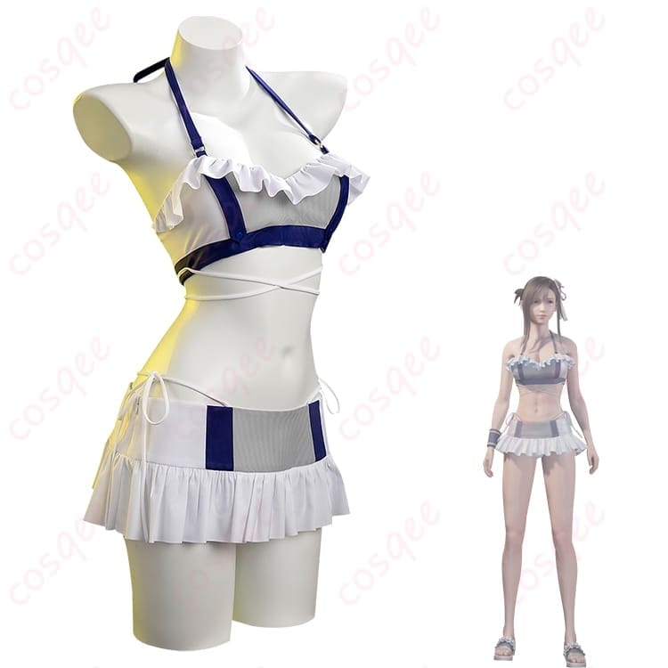 FF7 ティファ シャインフリッパー水着コスプレ｜海でも撮影会でも映える快適セット - 2枚目の画像