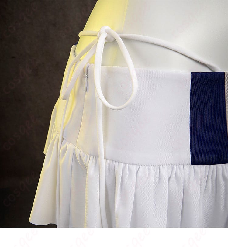 ティファ・ロックハート シャインフリッパー 水着 コスプレ衣装 スカート側面の紐のディテール。