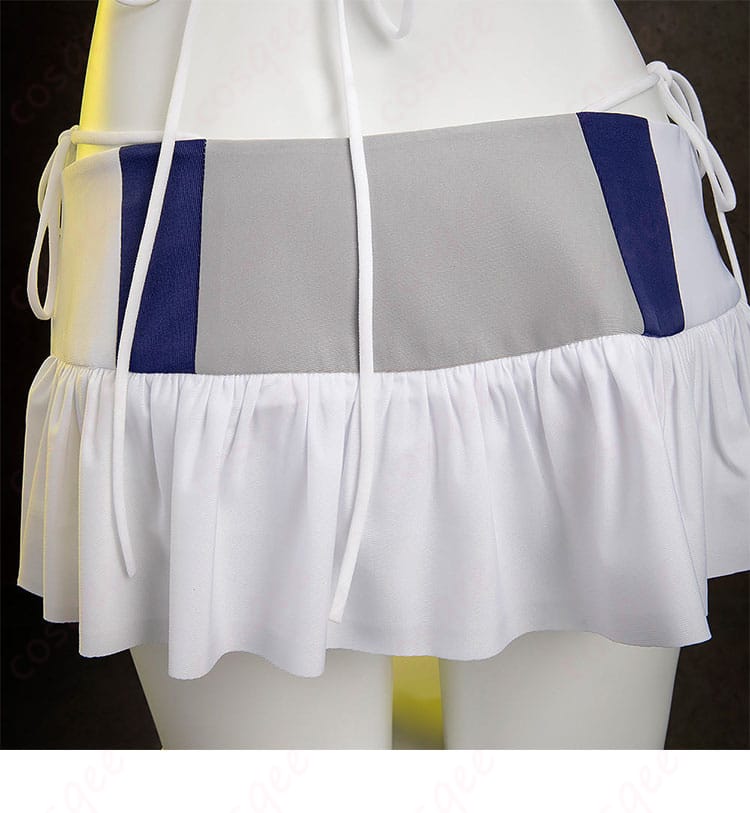 ティファ・ロックハート シャインフリッパー 水着 コスプレ衣装 スカート背面の装飾詳細。