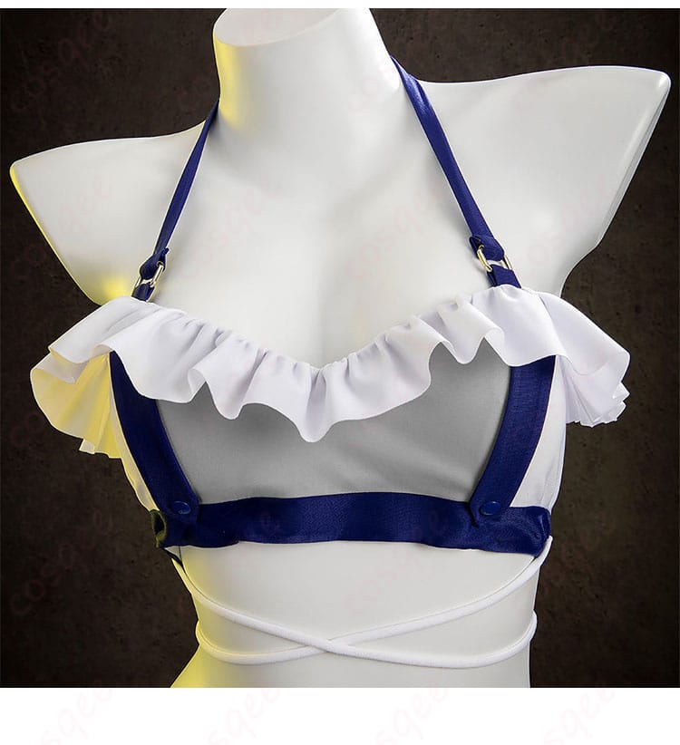 ティファ・ロックハート シャインフリッパー 水着 コスプレ衣装 上衣の正面部分の細部。