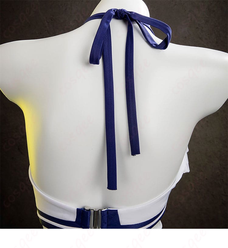 ティファ・ロックハート シャインフリッパー 水着 コスプレ衣装 背面の紐の詳細。