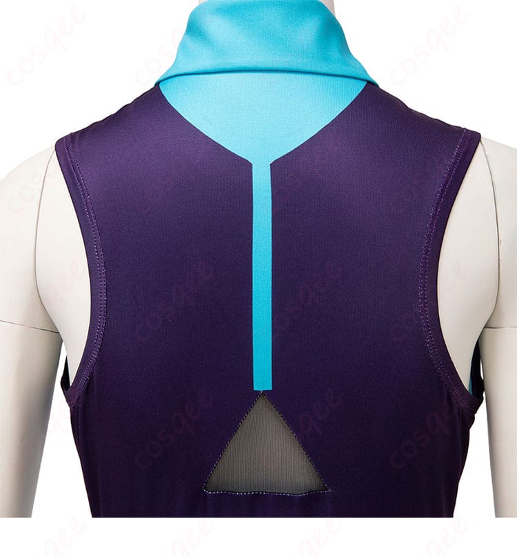 アシレーヌ コスプレ衣装 上衣背面のディテール。バックの装飾が魅力的です。