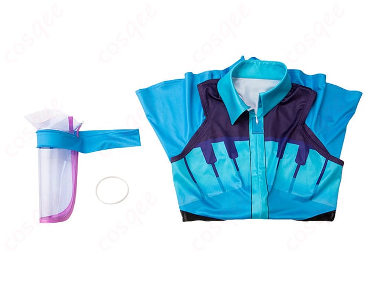 セット内容の展示。アシレーヌのコスプレ衣装全体の内容をご確認ください。