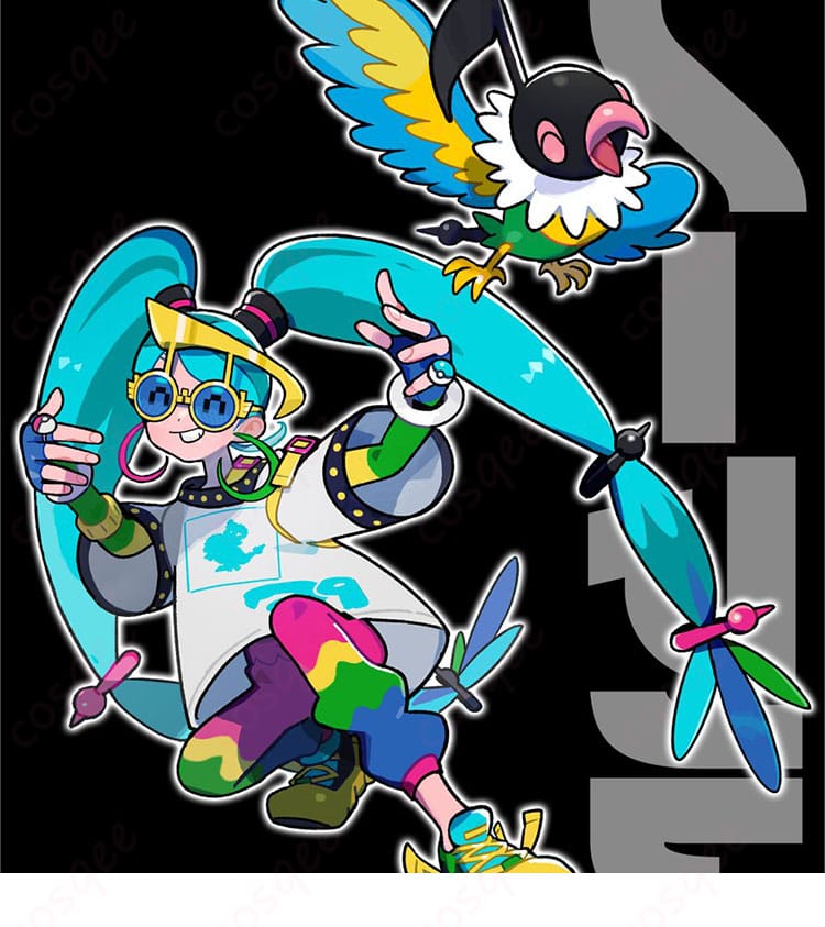 ポケモン×初音ミク コラボのペラップ コスプレ衣装のキャラクター画像。