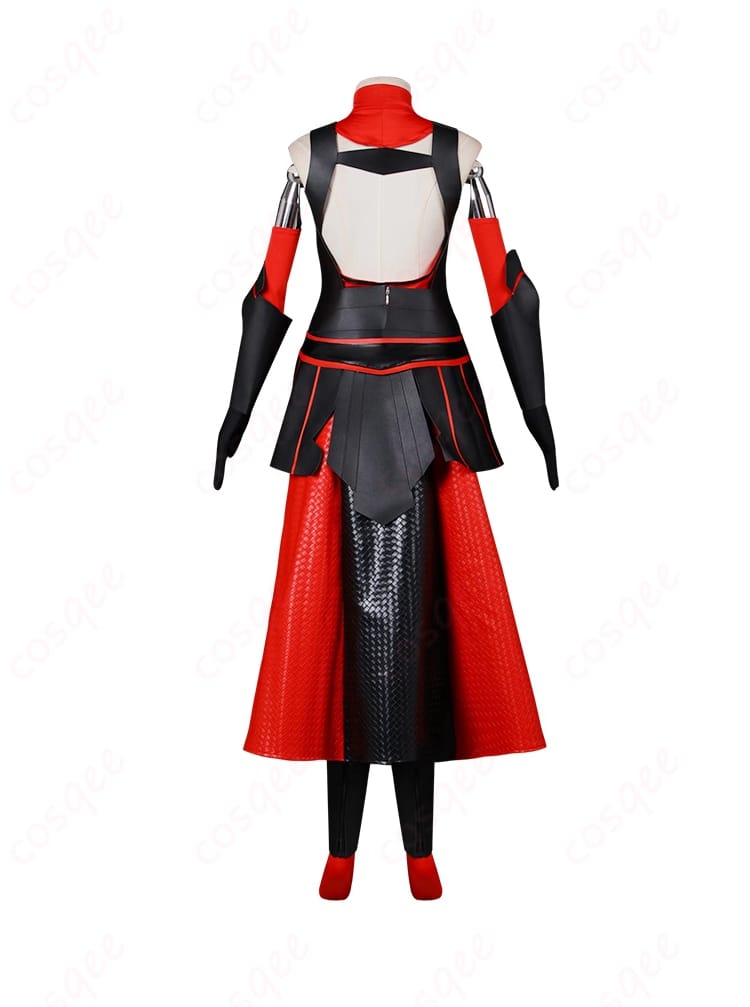 メイプルコスプレ衣装の背面、背中のデザインやディテールがよく見える画像。