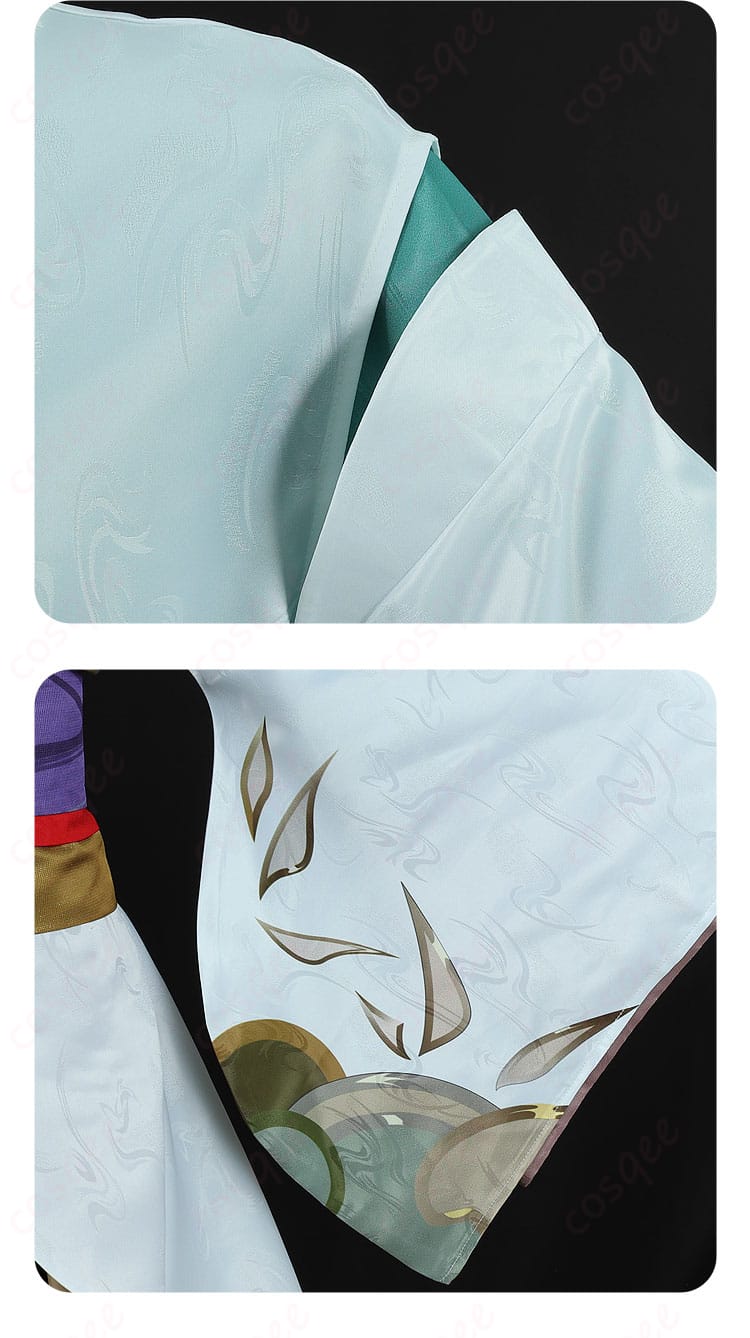 服装袖部分の装飾の詳細画像。キャラクターのスタイルを忠実に再現しています。