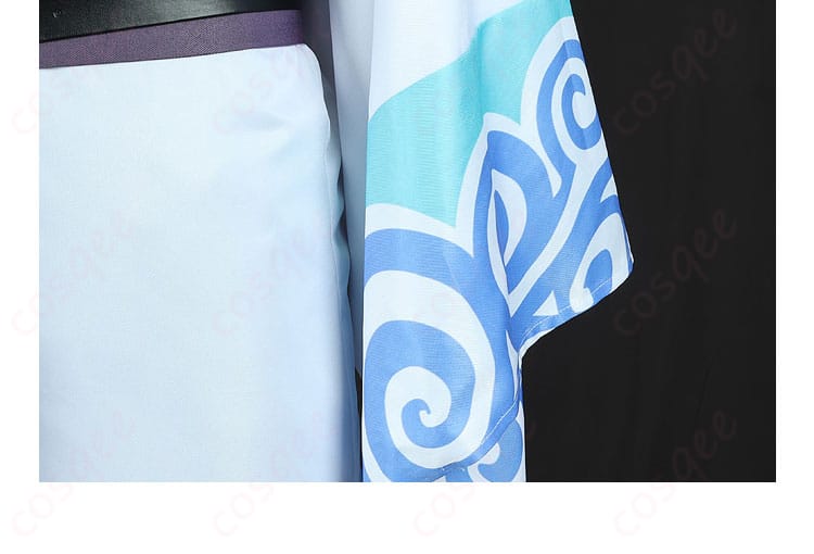 坂田銀時 コスプレ衣装の袖部分の装飾。細かい刺繍やデザインが際立つ部分です。