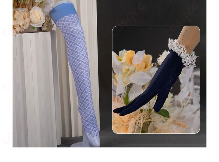 レッグウォーマー、手袋の装飾細部(プリズム 天宮りずむ コスプレ衣装 手袋・レッグウォーマー)