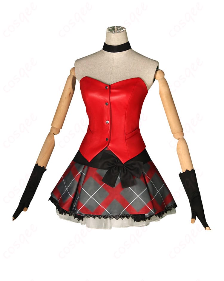 高峰みおん コスプレ衣装の側面。細部にわたるディテールが魅力、コスプレイベントで注目を浴びること間違いなし。