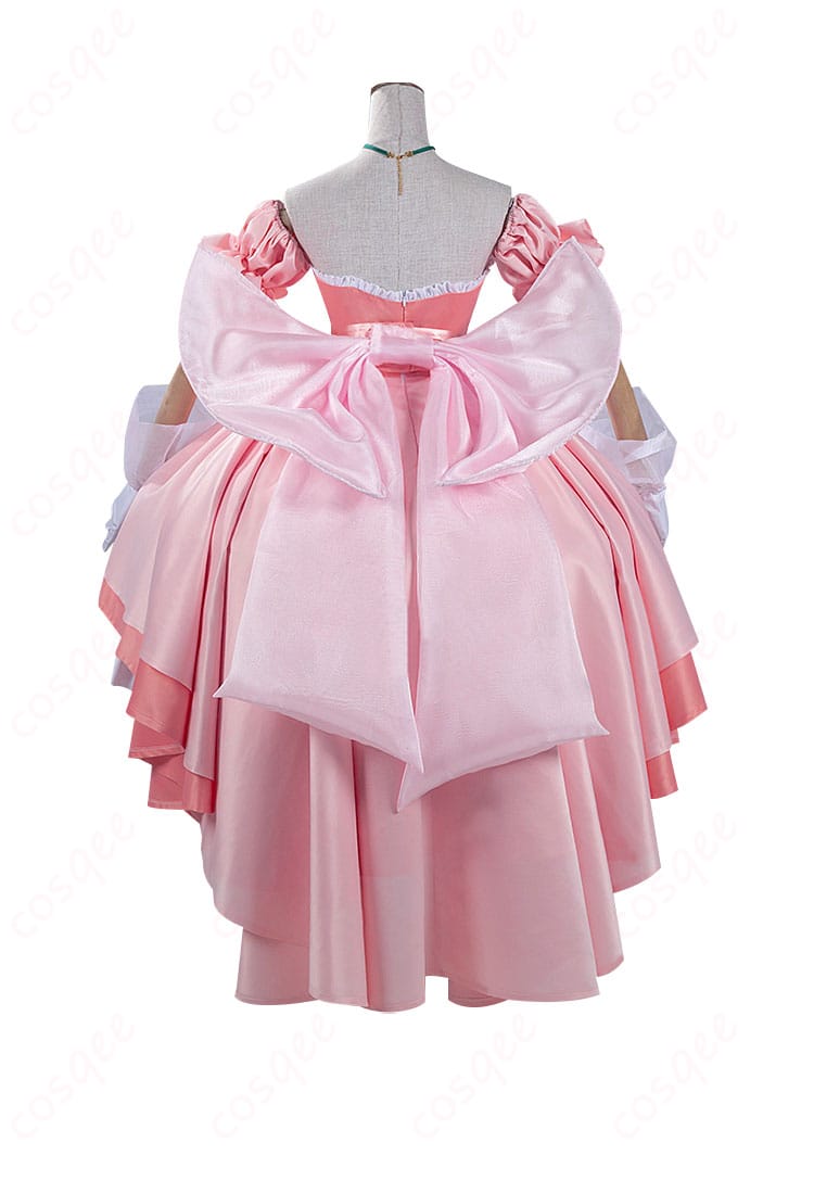 かみちゃまかりん 花園花鈴 コスプレ衣装 背面画像 かっこいい背部蝶結びとディテール