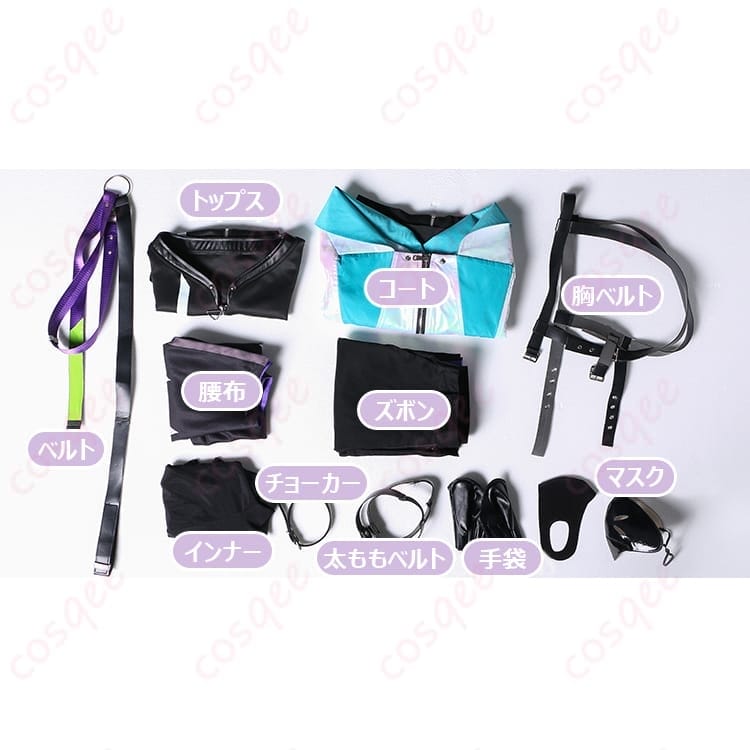 プロセカ 神代類 サイバーパンクデッドボーイ衣装 撮影で映える質感と充実セット - 8枚目の画像