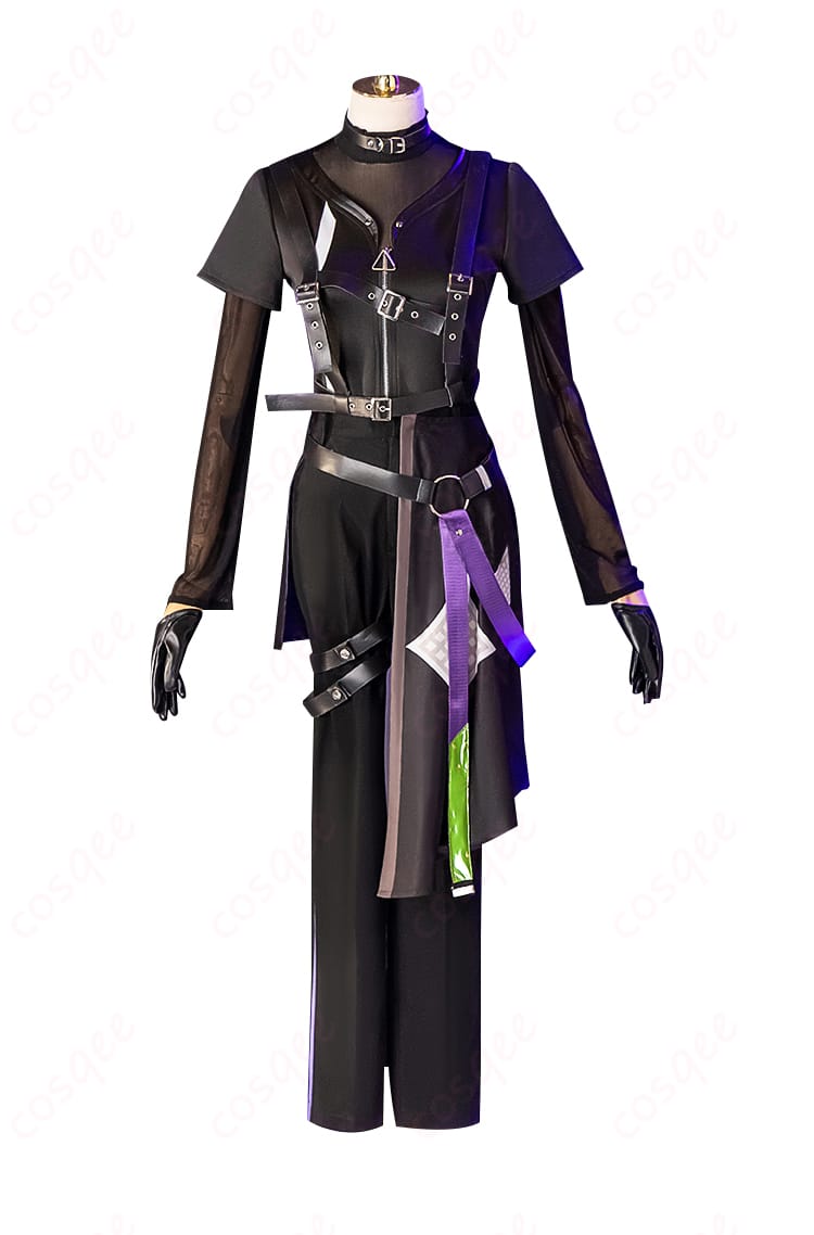 神代類の衣装に施されたサイバーパンクスタイルの装飾細部を紹介。