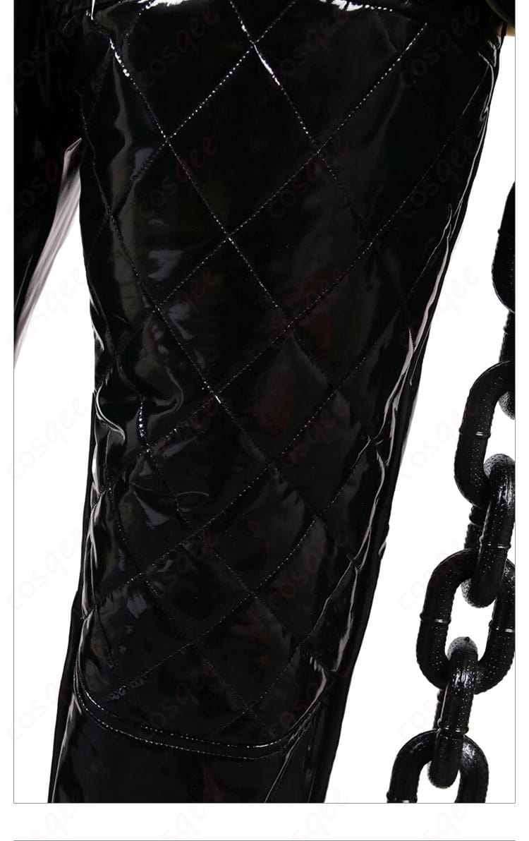 シャックル カトリーナ コスプレ衣装のパンツレッグメッシュ装飾詳細画像