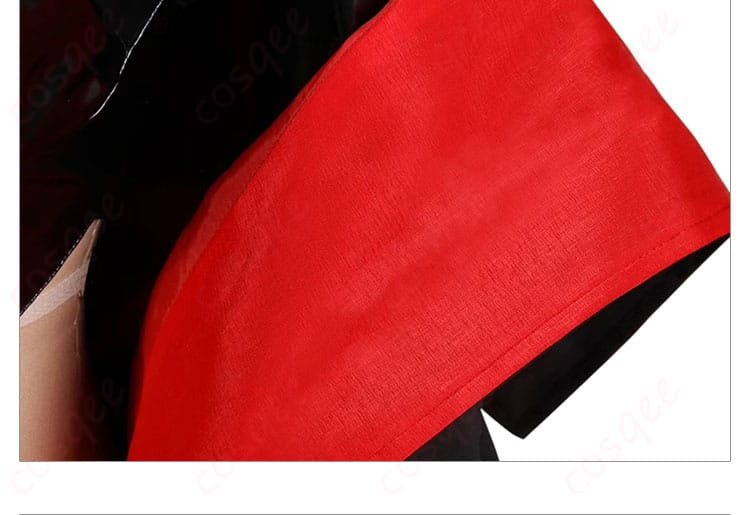 シャックル カトリーナ コスプレ衣装の外套赤色衣領詳細画像