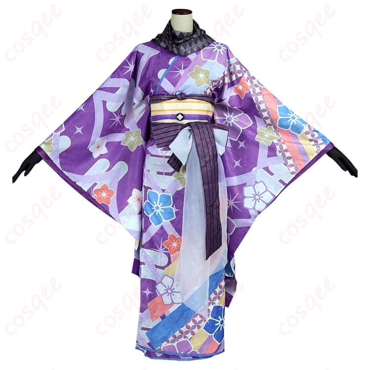 マギアレコード 暁美ほむらの晴着コスプレ 衣装一式｜華やか和装で写真映えと着やすさを両立 - 1枚目の画像