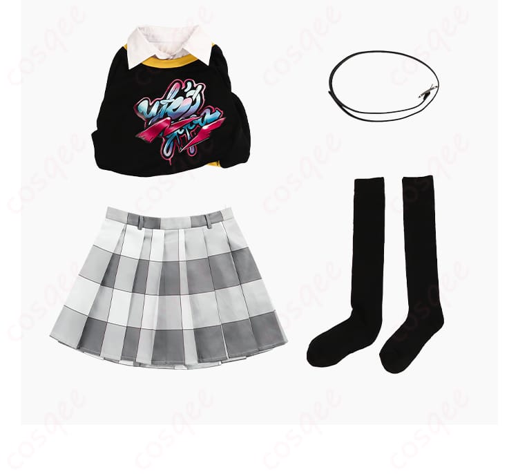 セット内容の展示 - 新井素羽コスプレ衣装の全セット内容