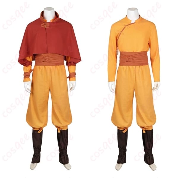 アバター 伝説の少年アン アンの気功僧風コスプレ衣装 動きやすく写真映えする一式