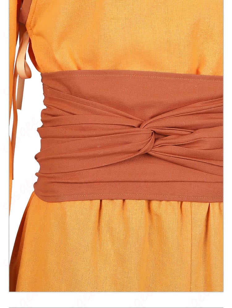 コスプレ衣装 腰封ディテール|アンのコスプレ衣装の腰封部分の詳細ディテール画像。