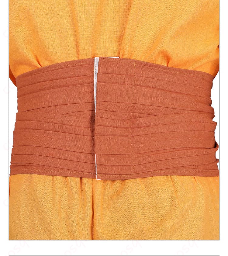 コスプレ衣装 腰封背面ディテール|腰封部分の背面ディテールを明確に表現した画像。