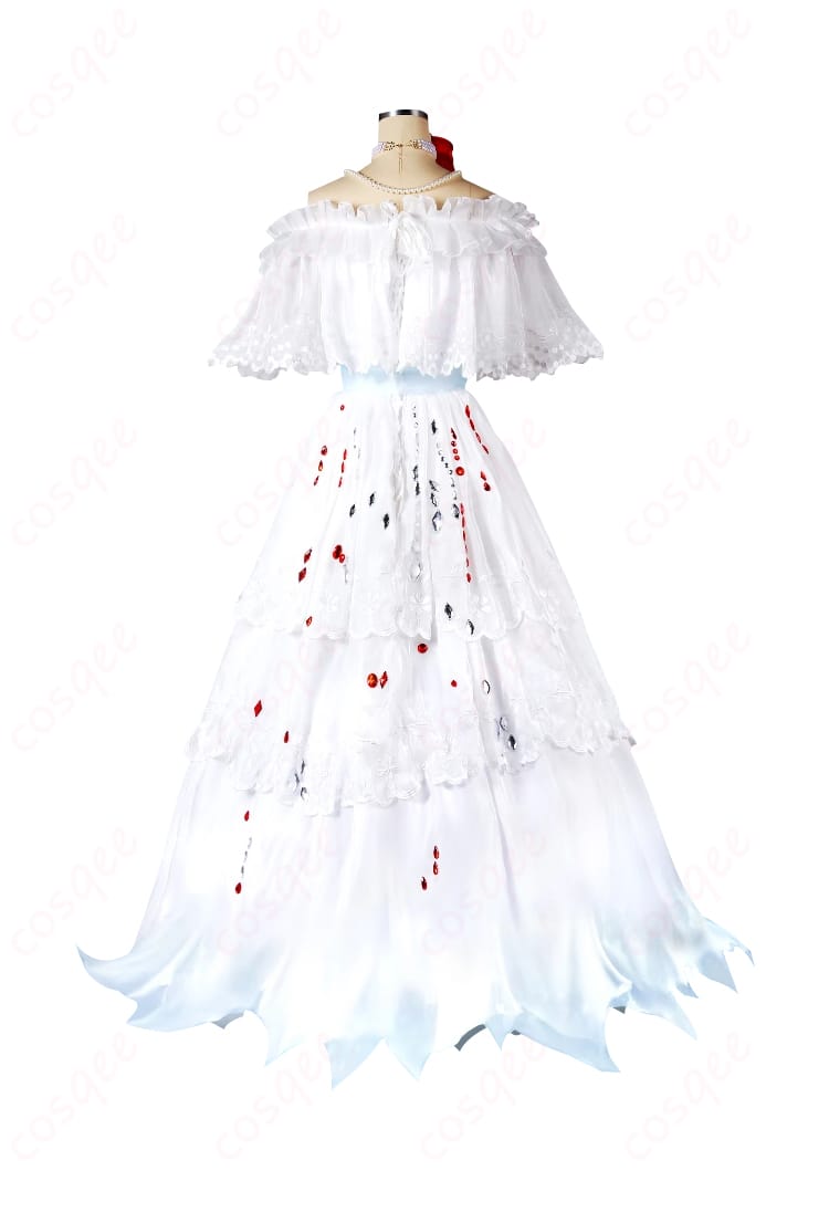 衣装の背面のデザイン、細部まで再現された美しい仕上がり。