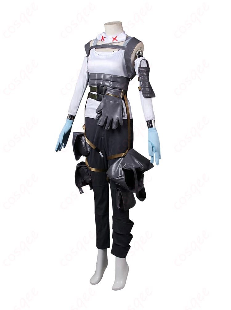 エーペックスレジェンズ ライフライン コスプレ衣装の側面のディテールを確認。