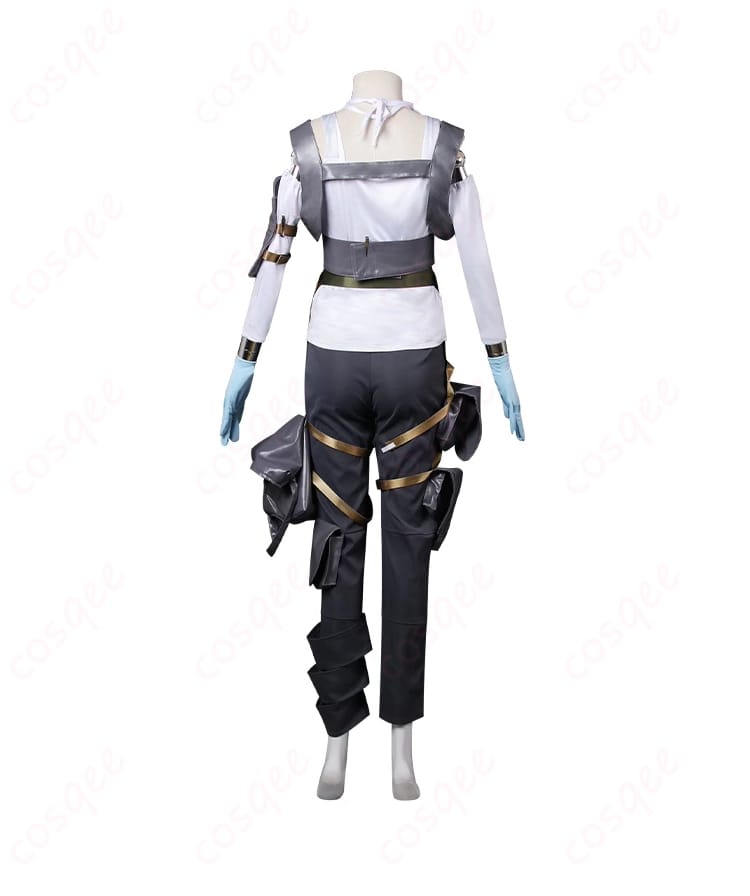 ライフラインコスプレ衣装の背面のディテール。