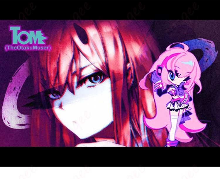 コスプレ衣装のキャラクター巡音ルカ(Muse Dash コラボ)画像。