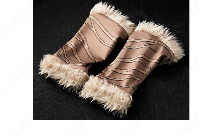 賢狼ホロ コスプレ衣装 小腿の装飾詳細