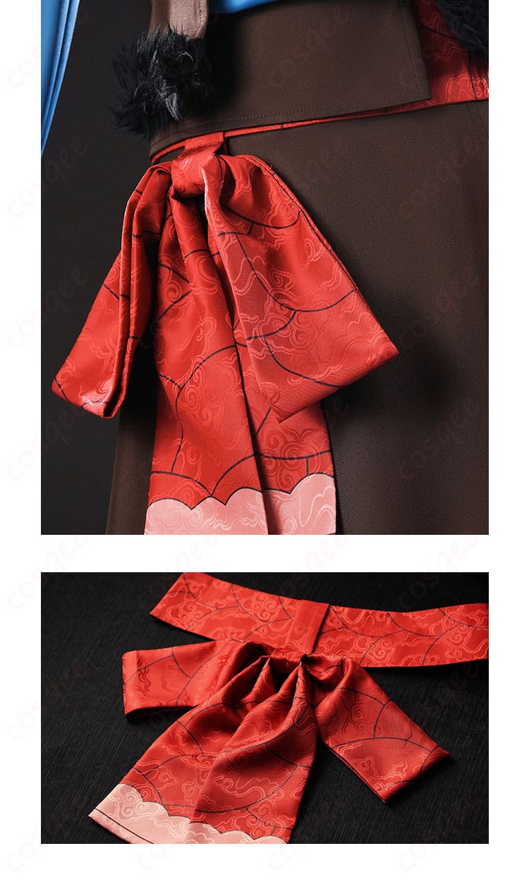 賢狼ホロ コスプレ衣装 腰の蝶結びの装飾詳細