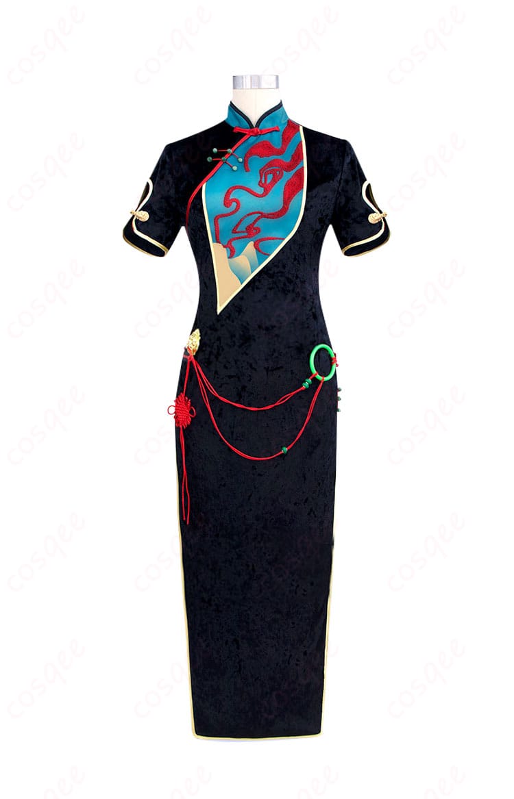 無期迷途 エンジェル コスプレ衣装 チャイナドレスの正面画像。透け感素材使用でリアルな再現度。コスプレ通販で購入可能!