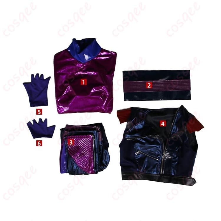 ディセンダント3のマル・バーサになりきるダークロイヤル系コスプレ衣装 - 5枚目の画像