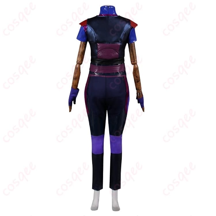 ディセンダント3のマル・バーサになりきるダークロイヤル系コスプレ衣装 - 4枚目の画像