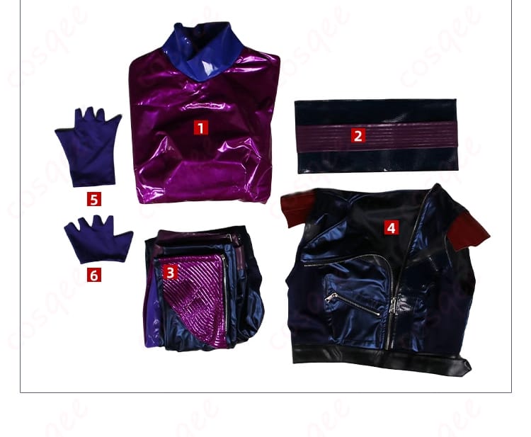 マル・バーサ コスプレ衣装の全セット内容が分かる写真、全てのアイテムが整然と配置されています。