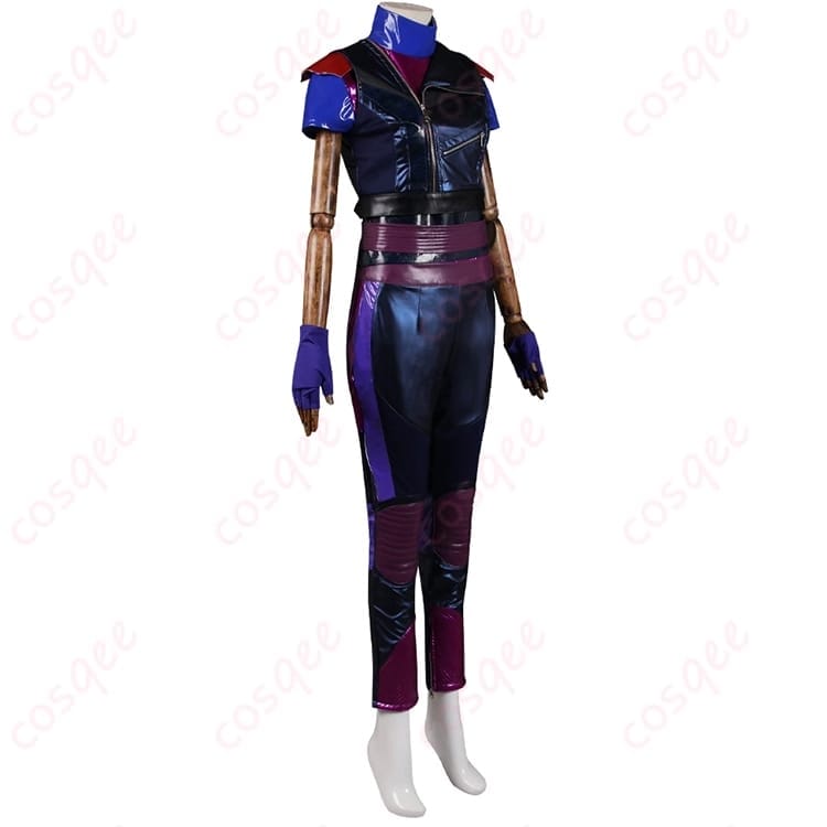 ディセンダント3のマル・バーサになりきるダークロイヤル系コスプレ衣装 - 2枚目の画像