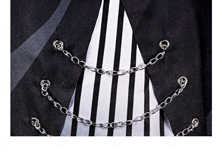 リバース1999 バルーンパーティー コスプレ衣装のスカートのチェーン装飾ディテール