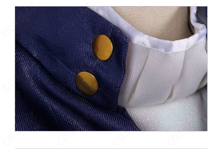 襟の装飾ディテール、スクライブ・デブラのキャラクターらしいデザイン